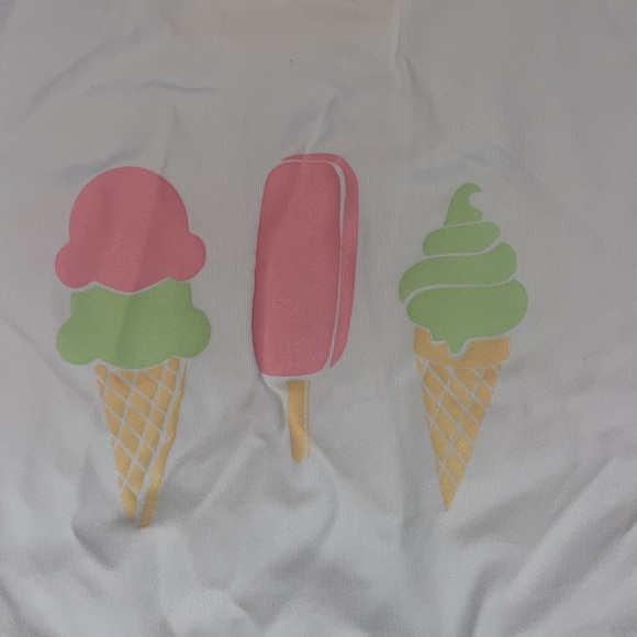 NWT Honey Bee Tees ICE CREAM TREATS LS RASHGUARD sz Small price is firm - Picture 2 of 3